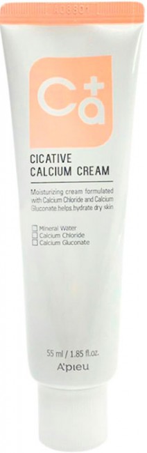 A'PIEU Cicative Calcium Cream Увлажняющий крем для лица с кальцием, 55 мл