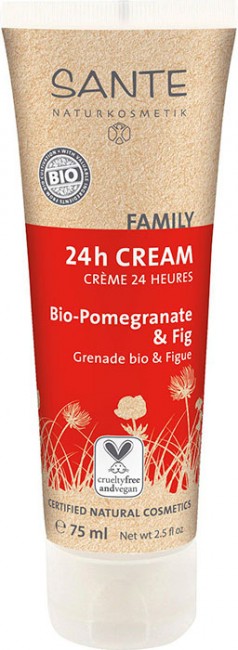 Sante 24h Cream Bio-Pomegranate & Fig Крем для лица 24 часа С био-гранатом и инжиром, 75 мл Sante 24h Cream Bio-Pomegranate & Fig Крем для лица 24 часа С био-гранатом и инжиром, 75 мл