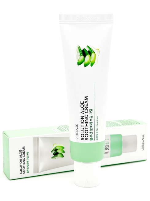 Lebelage Пептидный крем для лица с алоэ Solution Aloe Soothing Cream, 50 мл
