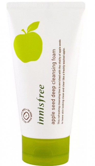 Innsfree Apple Seed Deep Cleansing Foam Пенка для очищения лица с экстрактом Яблока, 150 мл