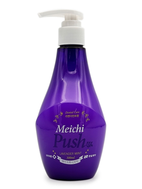 HANIL Зубная паста с дозатором армат лаванды и мяты Meichi Push Lavender Mint, 300 мл HANIL Зубная паста с дозатором армат лаванды и мяты Meichi Push Lavender Mint, 300 мл