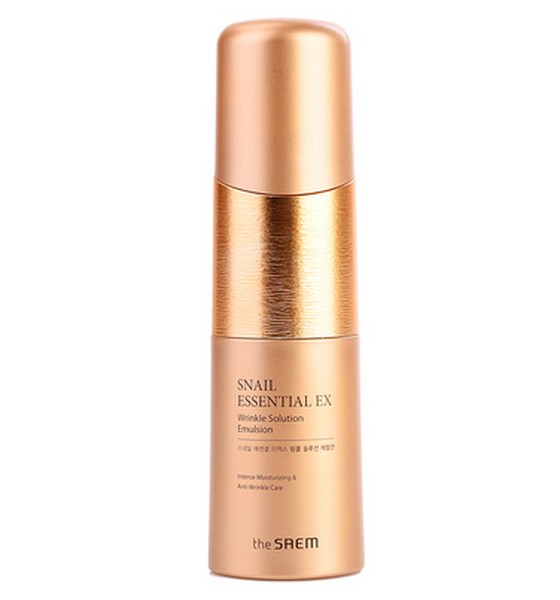 The Saem Snail Essential EX Wrinkle Solution Emulsion Эмульсия с улиткой антивозрастная, 150 мл
