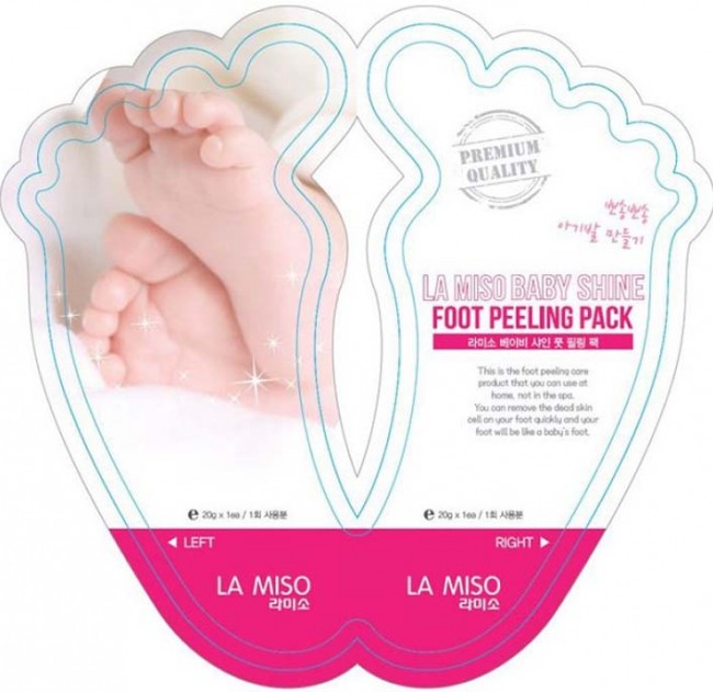 LA MISO Baby Shine Foot Peeling Pack Носки Пилинг для ног, 1 пара LA MISO Baby Shine Foot Peeling Pack Носки Пилинг для ног, 1 пара