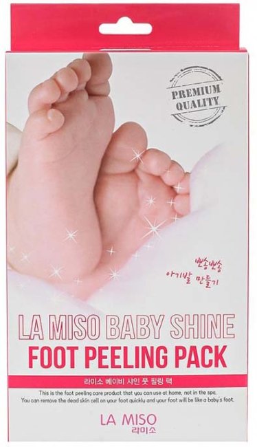LA MISO Baby Shine Foot Peeling Pack Носки Пилинг для ног, 1 пара LA MISO Baby Shine Foot Peeling Pack Носки Пилинг для ног, 1 пара
