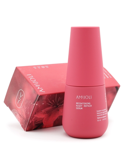 AMIJOLI Ночная сыворотка для лица с сакурой и транексамовой кислотой Brightening Night Repair Serum Sakura Radiance, 50 мл
