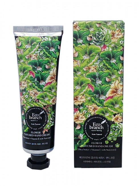 Eco Branch Крем для рук Flower Perfumed Hand Cream Shea Butter With Narcissus, 40 г