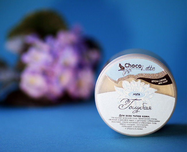 ChocoLatte Нуга Голубая крем-пилинг для умывания, 140 г