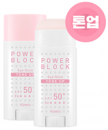 A'Pieu Power Block Tone Up Sun Stick Pink SPF50+/PA++++ Осветляющий солнцезащитный стик, 15 г