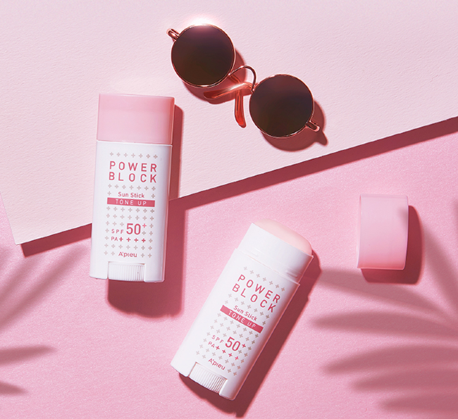 A'Pieu Power Block Tone Up Sun Stick Pink SPF50+/PA++++ Осветляющий солнцезащитный стик, 15 г A'Pieu Power Block Tone Up Sun Stick Pink SPF50+/PA++++ Осветляющий солнцезащитный стик, 15 г