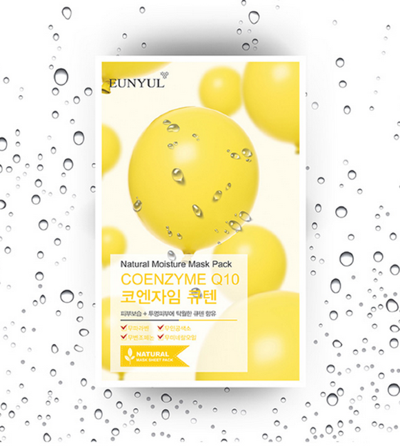 EUNYUL Natural Moisture Mask Pack Coenzym Тканевая маска для лица с коэнзимом Q10, 25 мл EUNYUL Natural Moisture Mask Pack Coenzym Тканевая маска для лица с коэнзимом Q10, 25 мл