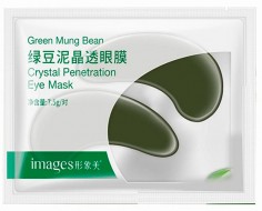 Images Crystal Green Mung Bean Eye Mask Патчи гелевые для век с экстрактом Зелёной Фасоли, 2 шт