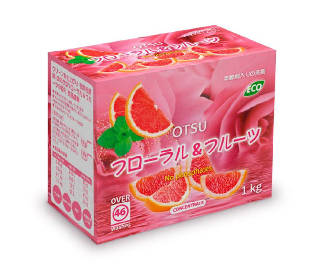 Otsu Концентрированный стиральный порошок с ароматом Цитрусовая свежесть, 1 кг Otsu Концентрированный стиральный порошок с ароматом Цитрусовая свежесть, 1 кг