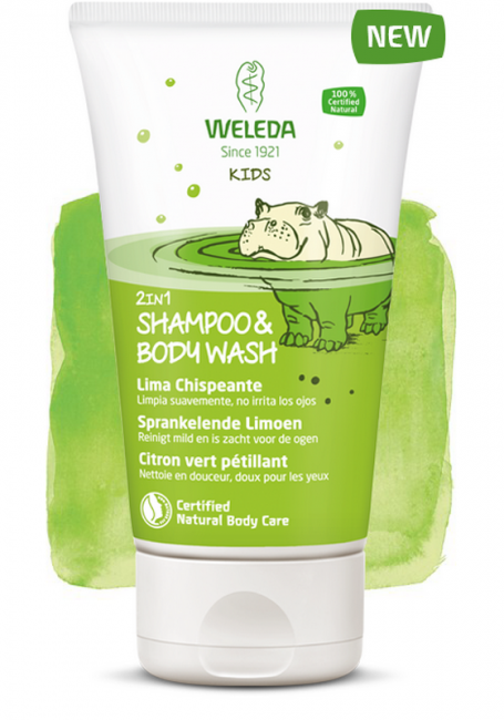Weleda Детский шампунь-гель для волос и тела «Лайм», 150 мл Weleda Детский шампунь-гель для волос и тела «Лайм», 150 мл