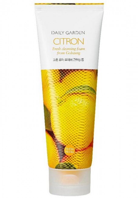 Holika Holika Daily Garden Citron Fresh Cleansing Foam Освежающая пенка с цитрусами, 120 мл