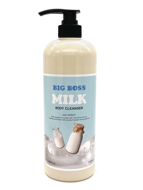 FoodaHolic Гель для душа на основе молочного протеина Big Boss Milk Body Cleanser, 1000 мл