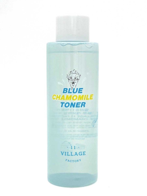 Village 11 Factory Успокаивающий тонер с экстрактом голубой ромашки Blue Chamomile Toner, 250 мл