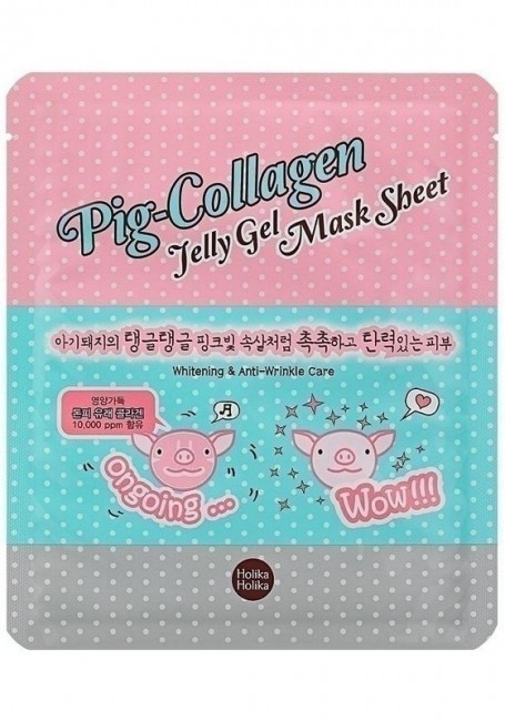 Holika Holika Pig Collagen Jelly Gel Mask Sheet Гидрогелевая маска с коллагеном, 25 мл