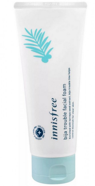 Innsfree Bija Trouble Facial Foam Пенка для умывания для проблемной кожи с экстрактом торреи, 150 мл