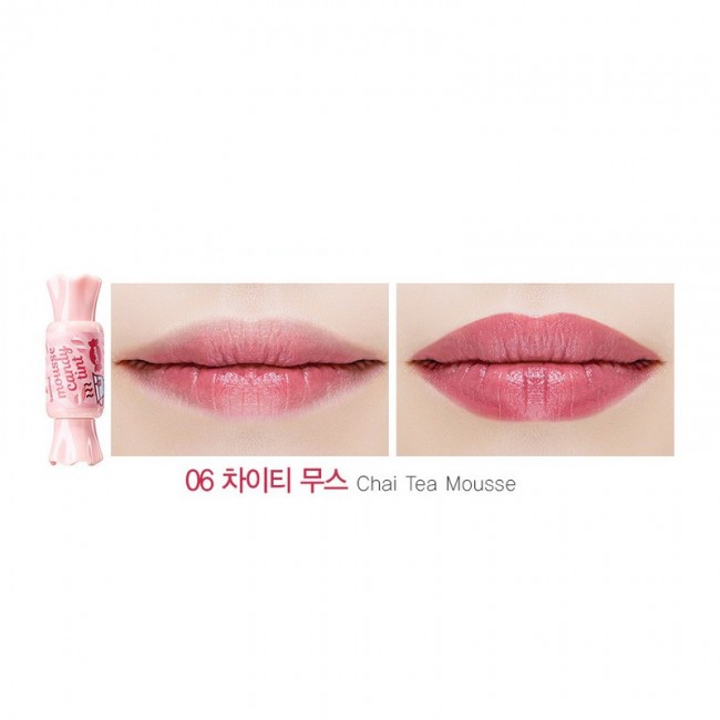 The Saem Тинт-мусс для губ Конфетка 06 Чай Saemmul Mousse Candy Tint 06 Chaitea Mousse, 8 г The Saem Тинт-мусс для губ Конфетка 06 Чай Saemmul Mousse Candy Tint 06 Chaitea Mousse, 8 г