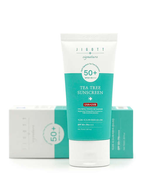 Jigott Крем для лица солнцезащитный с экстрактом чайного дерева Signature Tea Tree Sunscreen, 70 мл Jigott Крем для лица солнцезащитный с экстрактом чайного дерева Signature Tea Tree Sunscreen, 70 мл