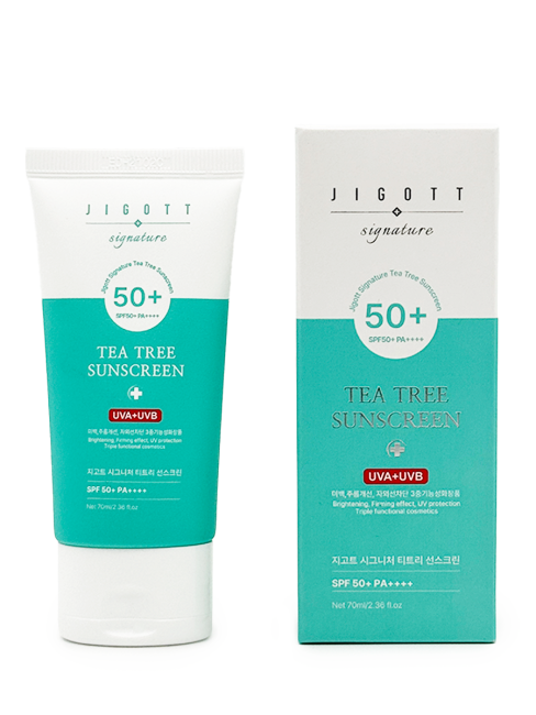 Jigott Крем для лица солнцезащитный с экстрактом чайного дерева Signature Tea Tree Sunscreen, 70 мл Jigott Крем для лица солнцезащитный с экстрактом чайного дерева Signature Tea Tree Sunscreen, 70 мл