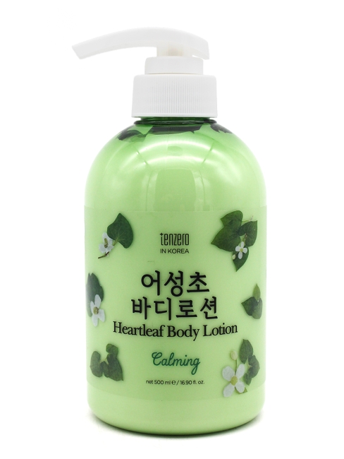 Tenzero Успокаивающий лосьон для тела с экстрактом хауттюйнии Calming Heartleaf Body Lotion, 500 мл Tenzero Успокаивающий лосьон для тела с экстрактом хауттюйнии Calming Heartleaf Body Lotion, 500 мл
