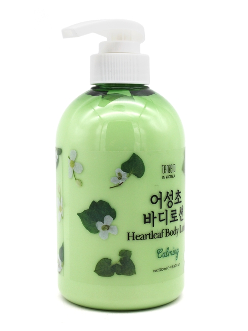 Tenzero Успокаивающий лосьон для тела с экстрактом хауттюйнии Calming Heartleaf Body Lotion, 500 мл Tenzero Успокаивающий лосьон для тела с экстрактом хауттюйнии Calming Heartleaf Body Lotion, 500 мл