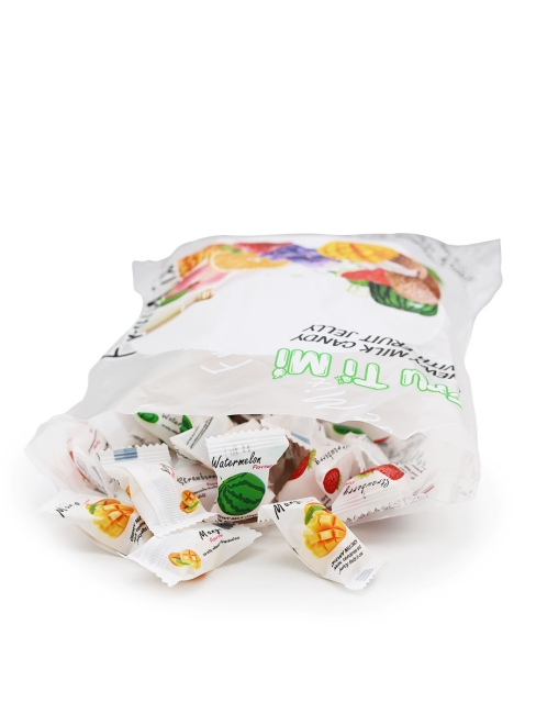 Fru Ti Mi Молочные ириски с желейной начинкой Фруктовый Микс Chewy Milk Candy With Fruit Jelly, 320 г Fru Ti Mi Молочные ириски с желейной начинкой Фруктовый Микс Chewy Milk Candy With Fruit Jelly, 320 г
