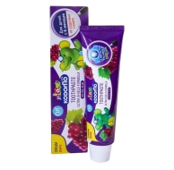 LION Зубная паста для детей с 6 месяцев с ароматом винограда Kodomo Ultra Shield Cream, 40 г