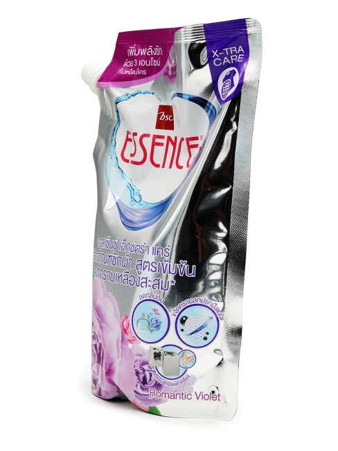 LION Гель концентрат для стирки белья парфюмированный от пятен чая и кофе Essence Romantic Violet, 600 мл