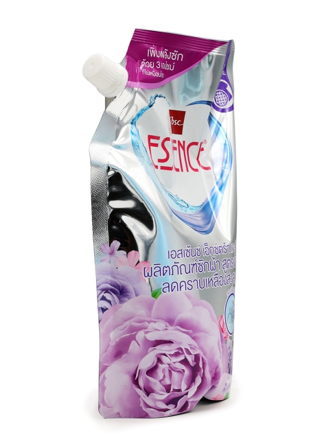 LION Гель концентрат для стирки белья парфюмированный от пятен чая и кофе Essence Romantic Violet, 600 мл