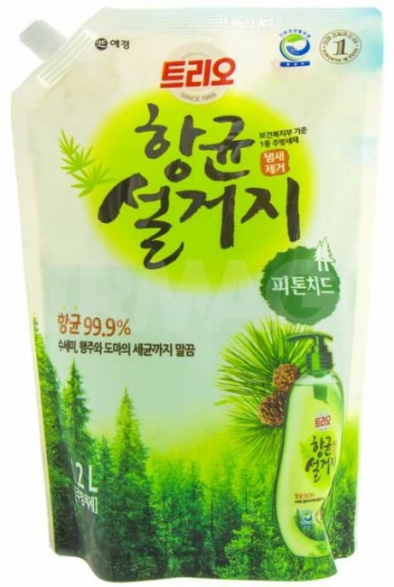 KeraSys Trio Phytoncide Средство для мытья посуды Фитоциды, 1,2 л (запасной блок) KeraSys Trio Phytoncide Средство для мытья посуды Фитоциды, 1,2 л (запасной блок)