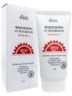 Ekel Солнцезащитный крем для лица Whitening UV Sun Block SPF 50+ PA+++, 70 мл Ekel Солнцезащитный крем для лица Whitening UV Sun Block SPF 50+ PA+++, 70 мл