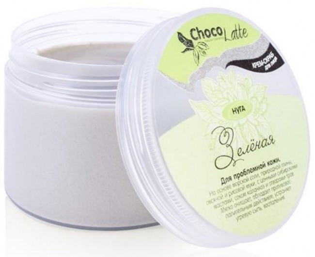 ChocoLatte Нуга Зеленая крем-пилинг для умывания для проблемной кожи, 140 г