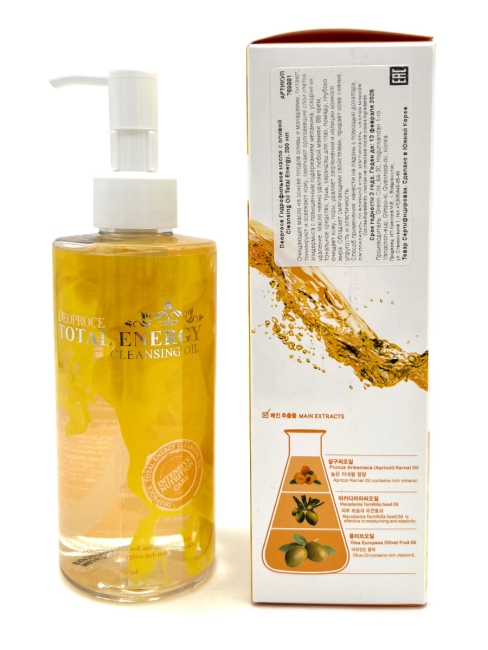 Deoproce Гидрофильное масло с оливой Total Energy Cleansing Oil, 200 мл Deoproce Гидрофильное масло с оливой Total Energy Cleansing Oil, 200 мл