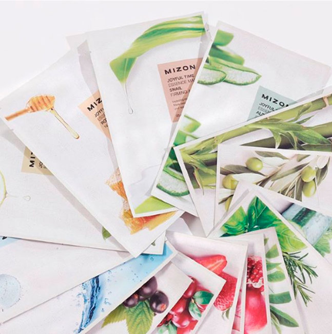 MIZON Joyful Time Essence Mask Cucumber Тканевая маска с экстрактом огурца, 23 г