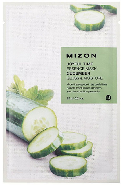MIZON Joyful Time Essence Mask Cucumber Тканевая маска с экстрактом огурца, 23 г