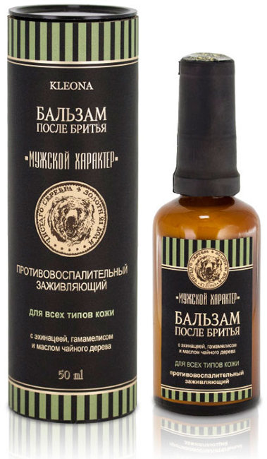 Kleona Бальзам после бритья противовоспалительный, заживляющий, 50 мл
