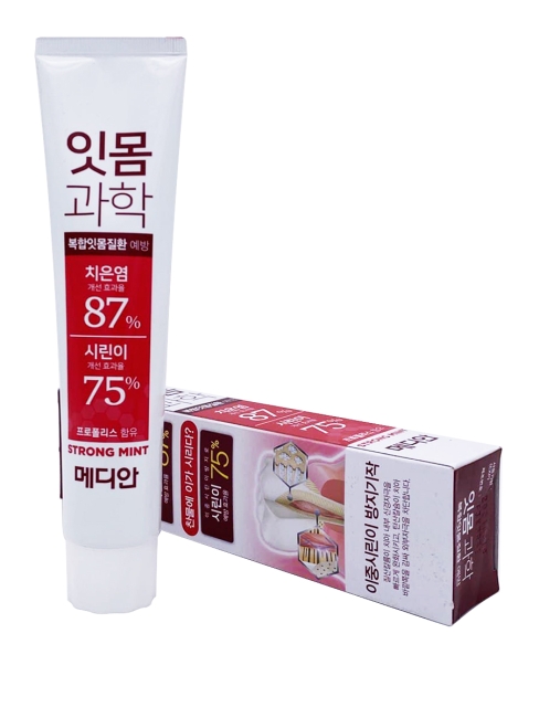 Median Зубная паста Daily Goods Gum Science Toothpaste Strong Mint, 150 г