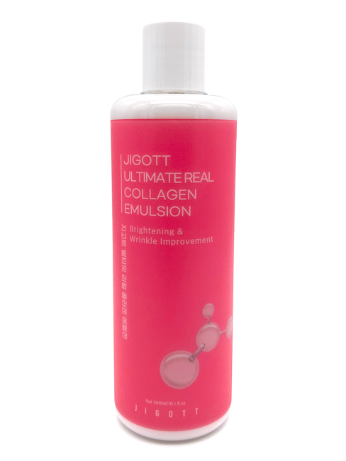 Jigott Эмульсия для лица с коллагеном антивозрастная Ultimate Real Collagen Emulsion, 300 мл Jigott Эмульсия для лица с коллагеном антивозрастная Ultimate Real Collagen Emulsion, 300 мл
