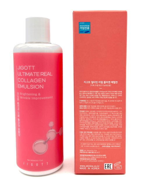 Jigott Эмульсия для лица с коллагеном антивозрастная Ultimate Real Collagen Emulsion, 300 мл Jigott Эмульсия для лица с коллагеном антивозрастная Ultimate Real Collagen Emulsion, 300 мл