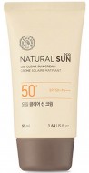 THE FACE SHOP Natural Sun Eco Oil Clear Sun Cream SPF50+PA+++ Матирующий солнцезащитный крем, 50 мл