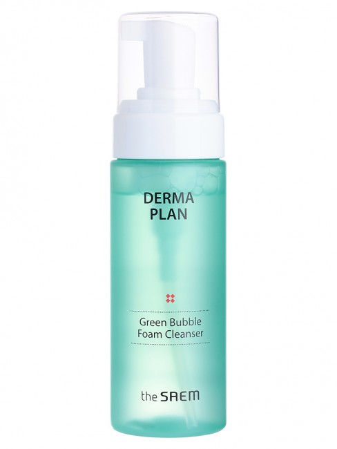 The Saem Пенка для умывания Derma Plan Green Bubble Foam Cleanser, 150 мл The Saem Пенка для умывания Derma Plan Green Bubble Foam Cleanser, 150 мл