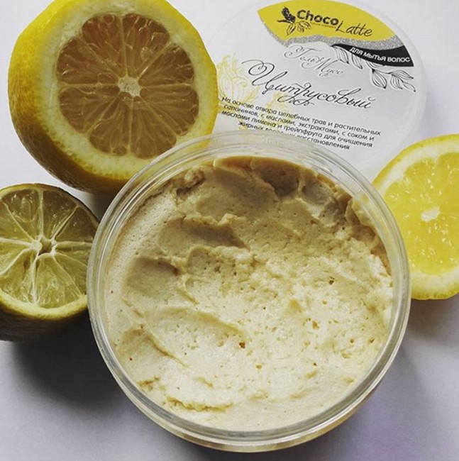 ChocoLatte Гель-крем для мытья волос Мусс Цитрусовый с соком и эфирным маслом лимона, 280 мл