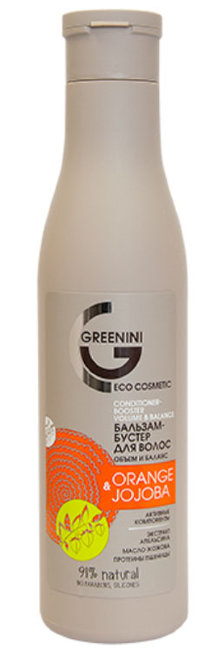 Greenini Orange & Jojoba Бальзам-бустер Объем и баланс, 250 мл Greenini Orange & Jojoba Бальзам-бустер Объем и баланс, 250 мл
