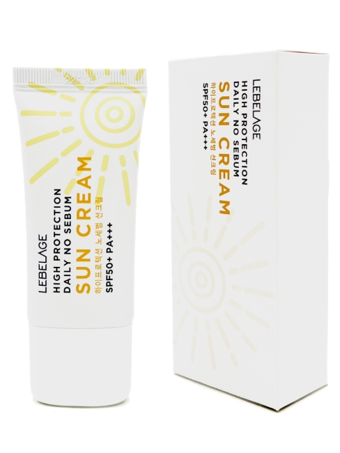 Lebelage Солнцезащитный крем с экстрактом алоэ High Protection Daily No Sebum Sun Cream SPF 50+/PA+++, 30 мл Lebelage Солнцезащитный крем с экстрактом алоэ High Protection Daily No Sebum Sun Cream SPF 50+/PA+++, 30 мл