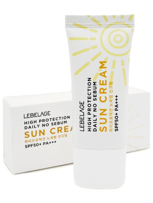Lebelage Солнцезащитный крем с экстрактом алоэ High Protection Daily No Sebum Sun Cream SPF 50+/PA+++, 30 мл Lebelage Солнцезащитный крем с экстрактом алоэ High Protection Daily No Sebum Sun Cream SPF 50+/PA+++, 30 мл