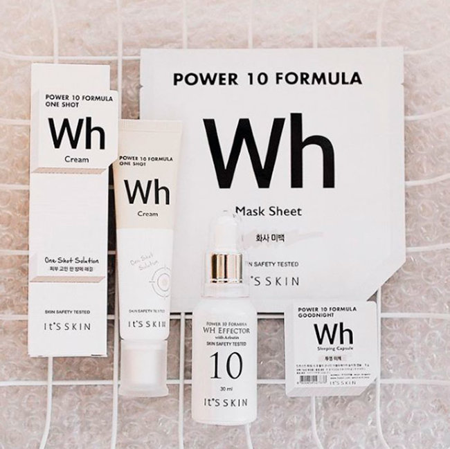 It’s Skin Power 10 Formula WH Mask Sheet Осветляющая листовая маска с арбутином, 25 г It’s Skin Power 10 Formula WH Mask Sheet Осветляющая листовая маска с арбутином, 25 г