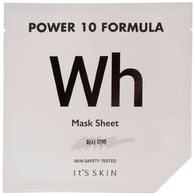 It’s Skin Power 10 Formula WH Mask Sheet Осветляющая листовая маска с арбутином, 25 г It’s Skin Power 10 Formula WH Mask Sheet Осветляющая листовая маска с арбутином, 25 г