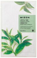 MIZON Joyful Time Essence Mask Green Tea Тканевая маска для лица с экстрактом зелёного чая, 23 г
